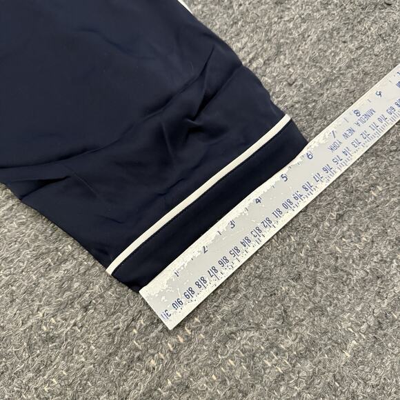 Negative Supreme Jogger Pants Women XL Navy Blue Satin Drawstring Slinky Sleep - Picture 5 of 11